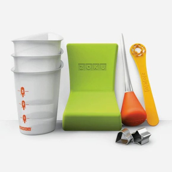 NIB Zoku Quick Pop Maker Sticks Accessory Tool Kits DIY Ice Popsicle 2 Pack Set - Picture 2 of 9
